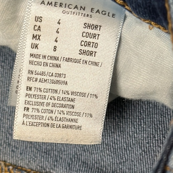 American Eagle size 4 short skinny distressed denim - Picture 6 of 8